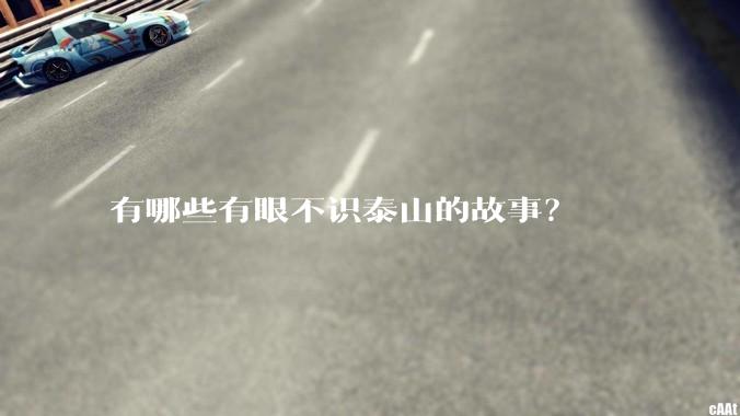 有哪些有眼不识泰山的故事？