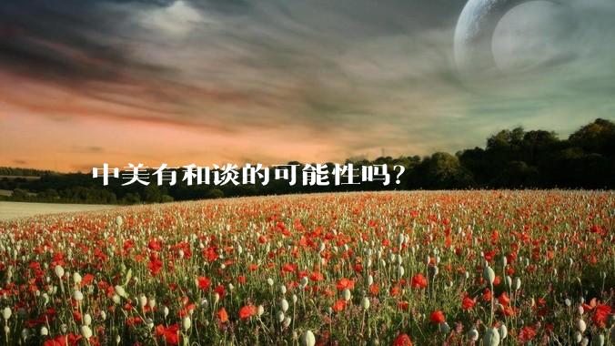 中美有和谈的可能性吗？