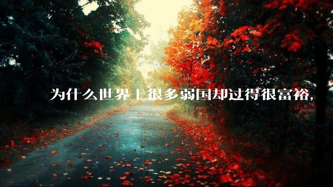 为什么世界上很多弱国却过得很富裕，“落后就要挨打”是不是一个伪命题？